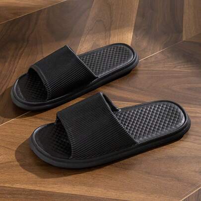 2026 Rhombus Home Slippers Summer Solid Anti-Slip Floor Bathroom Slipper Indoor House Shoes For Men Women Couples