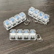 2个迷你机械键盘指尖玩具 - 便携式手指减压感官玩具，适合放松和缓解压力（随机） - A - 查看 3