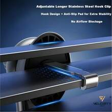 Magnetic Car Phone Mount - 2026 Upgraded With Strong Magnets, Air Vent Phone Holder For Hands-Free Driving, Secure Car Clip Mount Compatible With IPhone 12 - 17 & Android - Black - View 12