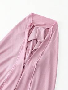 1pc Women's Solid Color 2-In-1 Instant Jersey Hijab With Wide Brim, Headscarf, Slip-Resistant, Soft & Skin-Friendly, Suitable For Daily Abaya Matching, Outdoor Activities, Praying And Worship,Beach,Holiday - Multicolor - View 8