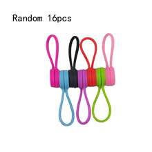 16/24pcs Magnetic Cable Ties, Twist Tie Wraps With Strong Magnets For Bundling And Organizing Cables, Headphones, USB Charging Cords, Keychain Holder, Silicone Cable Winder, Magnetic Cable Clips - Multicolor - View 8