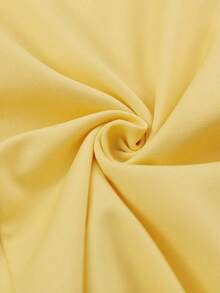 Women's Elegant Solid Color Zipper Shoulder Dress, Suitable For Party And Date Summer - Pale Yellow - View 6