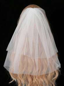 Bridal Veil, Bridal Party Accessories, Bridal Shower Decorations, Engagement Bride Gift - Pure White - View 11