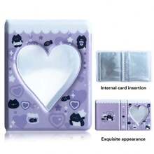 1 Album ảnh mini tình yêu siêu dễ thương, Album ảnh lưu trữ khung đơn 3 inch 40 trang, Album kỷ niệm, Ngày lễ, Quà tặng sinh nhật, Trở lại trường, Đồ dùng học tập - Nhiều màu - Xem 16