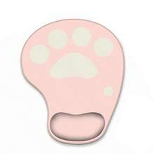 Alfombrilla de ratón ergonómica con reposamuñecas - Espuma de memoria suave, base de silicona antideslizante, cómoda para trabajar mucho tiempo en la computadora, accesorio de escritorio - Multicolor - Ver 43