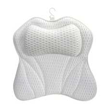 Bath Pillows For Tub, Ergonomic Bathtub Pillow For Head, Neck & Back Support, Soft Spa Cushion Washable With 4D Mesh & Non-Slip Suction Cups, Relaxing Hot Tub Accessories & Spa Gifts For Women And Men - A - View 10