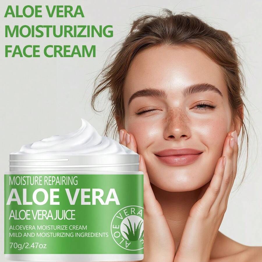 YOUNGCOME 芦荟凝胶面霜 保湿舒缓修护肌肤 温和护肤 1.41/2.47盎司 - Aloe Vera - 查看 1