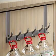 1 Space-Saving Over-The-Door Hook - No Drilling Required, Made Of Premium Space Aluminum, Easy Installation, Multi-Purpose Hook, Suitable For Bathroom And Bedroom, Multi-Functional Storage Solution - Multicolor - View 6