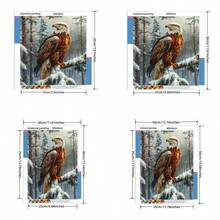 5D Diamond Painting Kit - Full Round Diamond, Eagle Pattern, Acrylic Craft Set For Home Decor, Frameless Diamond Painting Gift Set - round diamond - View 7