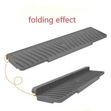 可折叠硅胶排水垫，水龙头防溅罩，窄水槽斜面排水垫，台面排水垫，厨房配件 - 多色 - 查看 5