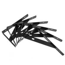 4pcs 6-Inch Thick L-Shaped Wall Mounted Shelving Brackets, With Installation Screws, Durable, Size: 150x95mm - View 3