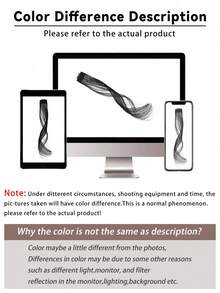 1pc Dragon Beard Bangs Synthetic Wig, Figure-Eight Shape, Slightly Curled On Both Sides, Naturally Modifies The Face Shape, Figure-Eight Bangs, Hair Clip, Hair Claw, Hair Clip, Hair Clip, Hair Accessories - Multicolor - View 7