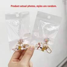 1pc Japanese Cartoon Anime Keychain, Cute Pendant Gift For Students (Random Style) - Multicolor - View 7