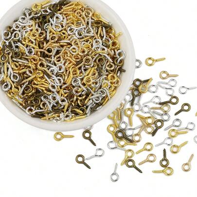 100件套珠宝制作工具包，羊眼钉，手工串珠DIY用品，珠子装饰，合金/金属制品