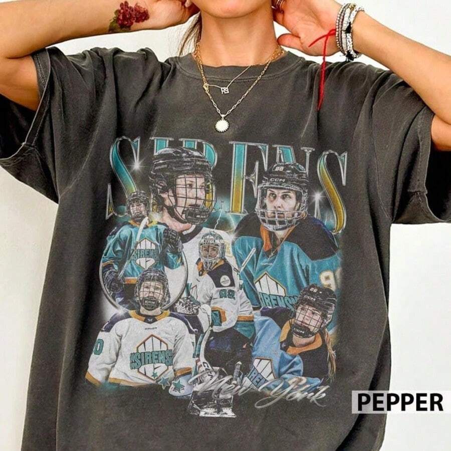 New York Sirens Bootleg Vintage Co Mfort Co Lors Shirt - màu đen - Xem 1