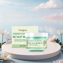 50克迷迭香、茶树和薄荷去屑洗发水 - 海盐深层清洁，草本香氛，清爽舒缓头皮 - 綠色 - 查看 1