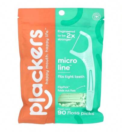Micro Mint Freshens Breath, Dental Flossers Mint 90 Each