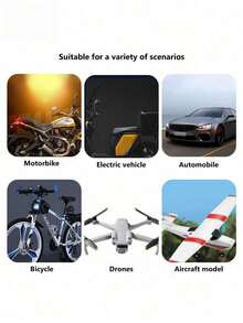 Bộ 1 đèn cảnh báo LED RGB cho xe máy, đèn chiếu sáng điều khiển từ xa chống nước, đèn báo mini USB, đèn cảnh báo ban đêm cho máy bay không người lái và ô tô. - 2 đèn LED hình máy bay - Xem 4