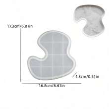 DIY Resin Mold Simple L-Shaped Dish Storage Tray, Gypsum Epoxy Mold Asymmetrical Plate Home Decor, Silicone Mold Suitable For Handmade, Daily Storage Plate Making - Pallet Mould - View 11