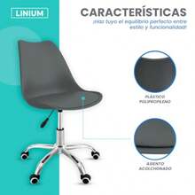 Silla Salon Oficina Escritorio Tulip Sala De Juntas 1 Gris  89681 - gris - Ver 5