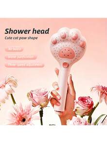 1pc Adjustable Handheld Shower Head With Claw Design, 3 Massage Modes, Suitable For Bathroom, Wall-Mounted Installation, Plastic Material, For Shower Use Only - Three-speed Adjustment - View 9