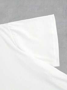 Camiseta Unisex de Algodón con Expresión Divertida de Gato y Sandía - Estampado Frontal, Estilo Retro y Alternativo, Ideal para Regalo - Blanco - Ver 4