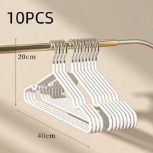 10个成人防滑涂层衣架，豪华家居衣柜服装裤子收纳架 - 彩色 - 查看 14
