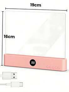 1 pieza Lámpara de lectura flexible de cuello de cisne, luz de libro LED multicolor y regulable, lámpara nocturna de brillo ajustable alimentada por USB, iluminación ambiental moderna para decoración del hogar en dormitorio, sala de estar, estudio, escritorio, mesita de noche - Estrella - Ver 12