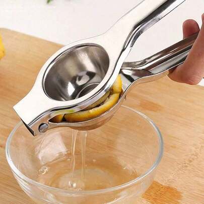 1pc Stainless Steel Manual Juicer - Hand Press Lemon Squeezer, Orange Juice Extractor, Household Fruit Juicing Tool