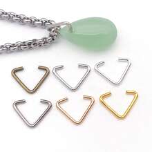 200 pièces Anneaux triangulaires ouverts en fer de 7x9 mm, accessoires DIY. Boucles triangulaires métalliques pour bagages, , matériel, boucles en fil de fer en stock. - Taille unique - Voir 10