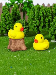 鸭子造型橡皮擦印章 - 可爱黄色小鸭图案二合一橡皮擦印章 - 彩色 - 查看 7