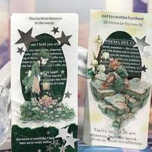 20张/包 浪漫奇幻主题贴纸，创意美学贴纸，DIY装饰剪贴簿工艺材料，节日礼物，个性化剪贴簿学习用品 - 款式 4 - 查看 10