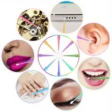 100 miếng dán mi giả đa năng làm từ sợi tre, miếng dán làm sạch mi giả, miếng dán nano đầu nhỏ đóng gói sẵn. - nhiều màu - Xem 2