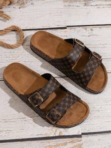 Men's Comfortable Retro Open Toe Sandals - Adjustable Strap, Casual Walking Shoes - Suitable For Indoor And Outdoor Use - Brown - View 7