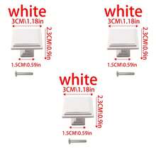 10pcs Simple Drawer Pulls. Suitable For Cabinets, Dressers, Shoe Racks, Wardrobes, Children's Rooms. High-Grade Zinc Alloy Material, Surface Mounted Single Hole Handles, Screws Included. - Multicolor - View 25