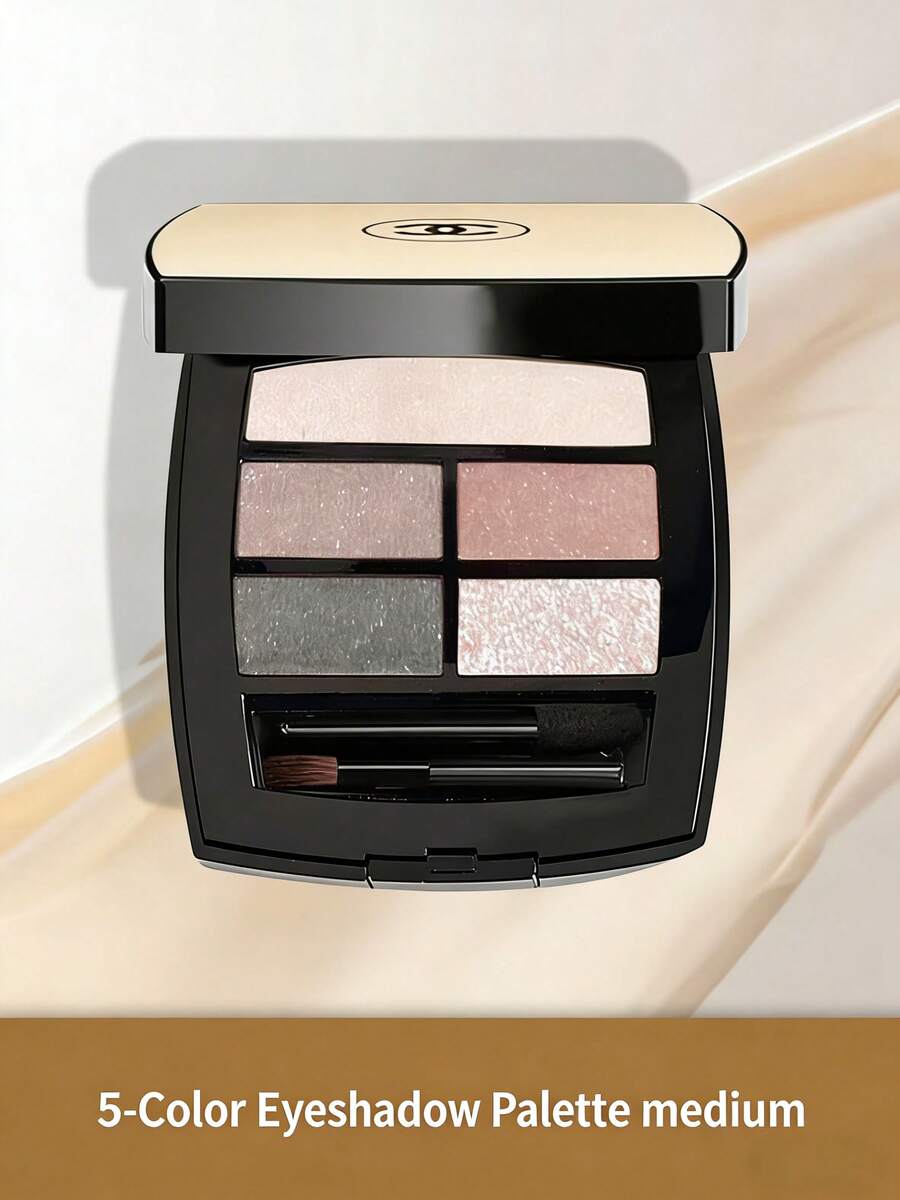 CHANEL Bảng phấn mắt 5 màu, hiệu ứng trang điểm nhẹ nhàng và tự nhiên, tinh tế và lâu trôi, thích hợp sử dụng hàng ngày. - màu đất - Xem 1