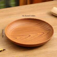 1/4/10/20入 19.5cm/7.8in 不可破損可重複使用餐盤，PP材質，輕量可堆疊，耐用防碎。適用於蛋糕、水果、沙拉、零食、甜點、米飯及其他日常餐點，可洗碗機與微波爐使用。適合自助餐、戶外露營、野餐、廚房、派對、婚禮、情人節、父親節、感恩節、聖誕節、節慶、復活節、復古派對、生日派對 - 棕色 - 查看 3