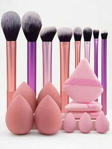 18pcs Makeup Brush Tool Set, Professional Makeup Brush,Multicolored - Nhiều màu - Xem 11