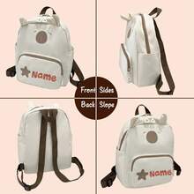 1PC Cute Capybara Shaped Women's Fashion Backpack, Customizable Name Embroidery, Exclusive Feeling, Perfect For Gifts And Personal Use, Both A Daily Companion And A Ritualistic Gift, Suitable For Children, Best Friends Or Yourself - Multicolor - View 5