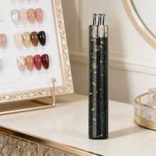 1 pieza Pincel de arte de uñas de acrílico con mango negro brillante, herramienta de decoración de uñas multifuncional con rhinestones para manualidades de arte de uñas y creación de joyas, disponible en múltiples tamaños - Multicolor - Ver 10