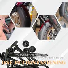 (10/20/50/100pcs) Nylon Universal Cable Ties, Pins And Snap Fastener Ties, Multi-Functional Plastic Fastening Straps Tool, For Quick Car Repair And Daily Use - One Size - View 3