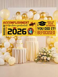 1pc Customize Photo Class Of 2026 Graduation Banner,Personalized "You Did It!" Graduation Season Banner,Graduation Party Decor 2026, Party Backdrop Large Banner For Class, Graduation Tapestry Backdrop, Class Of 2026 Photo Booth Backdrop,Graduation Season Gift For 2026 Graduate,Flags Custom,Graduation Party Supplies - Multicolor - View 17