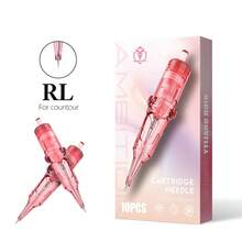 10pcs Ambition 0.25mm, 0.3mm, 0.35mm Round Liner Tattoo Needles, Suitable For Tattoo Machines - Baby Pink - View 28