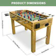 HLC 48" Football Table Foosball Home Arcade Game Room Indoor Outdoor Sport Game - Yellow - View 2