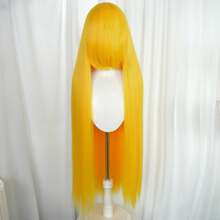 40-Inch Multi-Functional Long Wig, Suitable For Halloween Parties And Cosplay, No Glue Needed, Comfortable And Heat-Resistant Fiber Material, Suitable For Beginners, Natural And Fashionable Style Suitable For Holiday Carnivals And Concerts - Multicolor - View 23