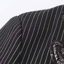 Áo blazer nữ phong cách Âu Á, thời trang mùa xuân mới, thanh lịch, đa năng, thêu đính sequin của ZA. - màu đen - Xem 5