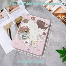 Cute Dachshund Bakery Theme, With Pink-Brown Cartoon Hand-Drawn Style, Paired With Bread, Pretzels And Healing Small Elements, Sweet And Playful. 360° Rotating Stand For Multi-Angle Viewing/Writing, Built-In Pencil Slot, All-Around Anti-Drop Protection With Soft Edge Fit, Combining Beauty And Protection.Compatible Models : Mini6/7 | 2017-2021/10/11 Gen | Air1/2/3/4/5/6/7 | Pro 10.5/11/12.9/13 Inch All Versions. - Multicolor - View 9