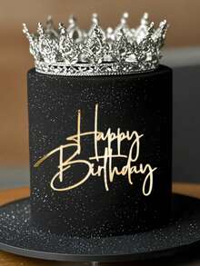3件/9件/15件「Happy Birthday」PMMA蛋糕裝飾插牌，現代字母圖案蛋糕裝飾，適用於生日派對、聖誕節、生日禮物，蛋糕裝飾、蛋糕插牌、烘焙用品、廚房必需品、烘焙裝飾、烘焙工具 - Style N - 查看 8