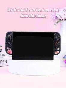 适用于新款 Switch 2 (2025) 主机的贝壳花纹保护壳，兼容新款 Switch 2 (2025) / Switch OLED，包含 Joy-Con 手柄保护套，透明闪光设计，有效保护您的设备，是馈赠亲朋好友的绝佳礼物。 - 彩色 - 查看 7