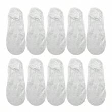 1/5/10 Pairs Of Summer Women's Daily Breathable Non Slip Thin Invisible Fashionable Hollow Lace Boat Socks - Multicolor - View 13